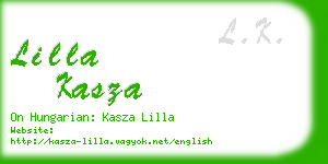 lilla kasza business card